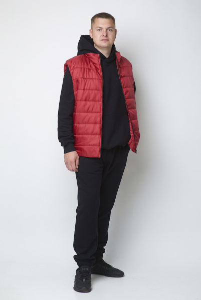 Жилет спортивный мужской М-21063/ж (Размер:112-100-176 Цвет:красный)