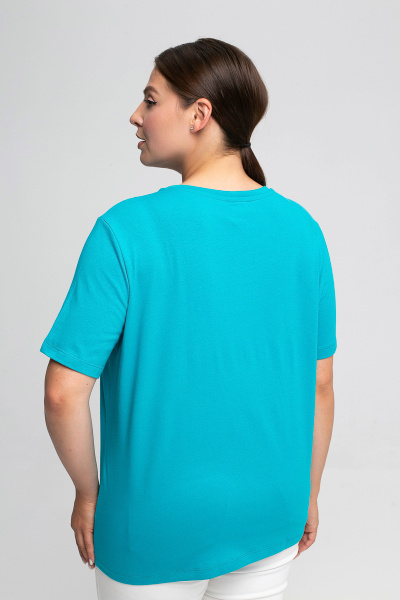 Футболка женская М-13555/3 (Размер:100-106-158,164 Цвет:бирюза)