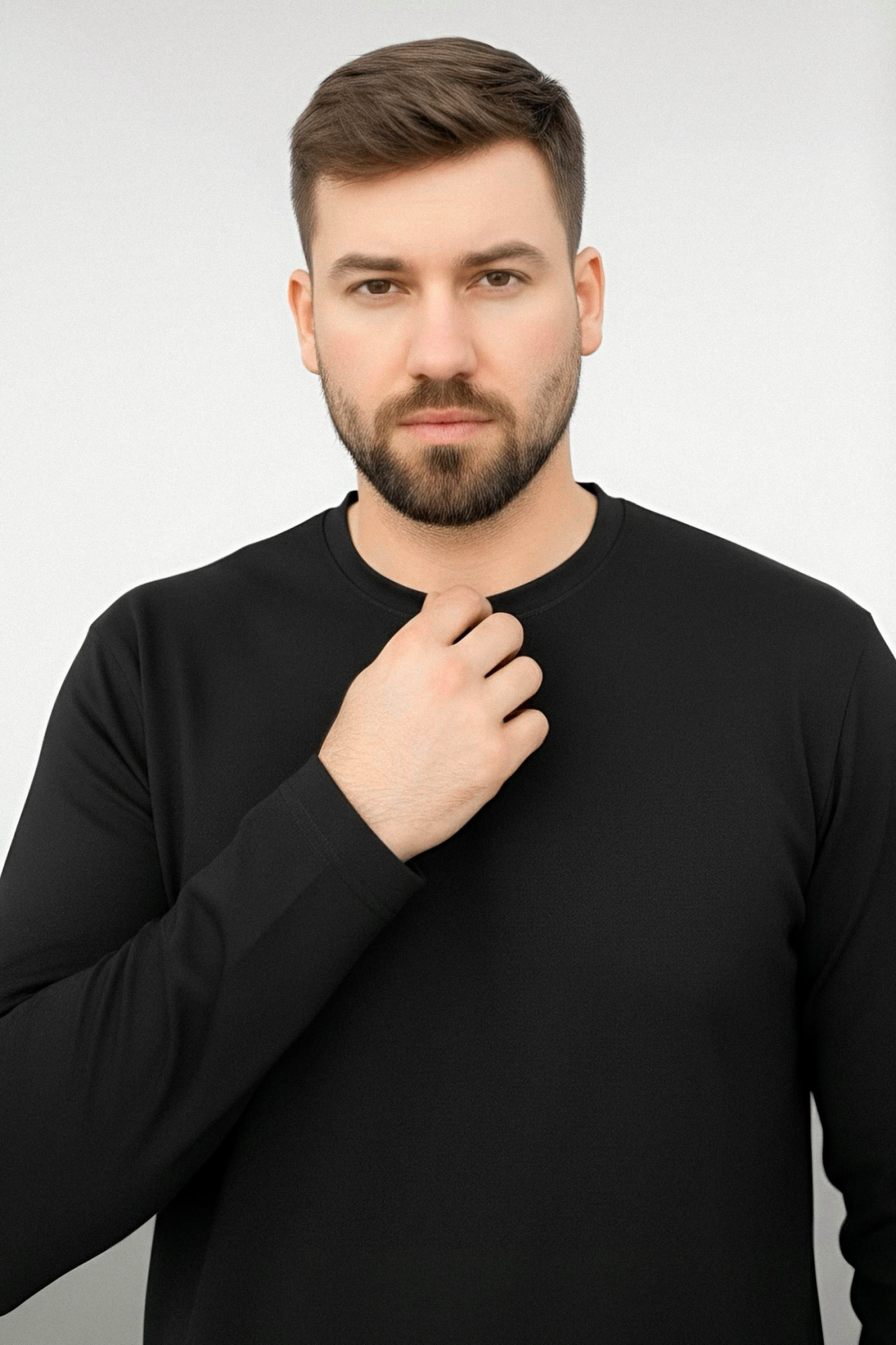 Джемпер мужской М-23430/25 (Размер:112-102-170,176 Цвет:черный)