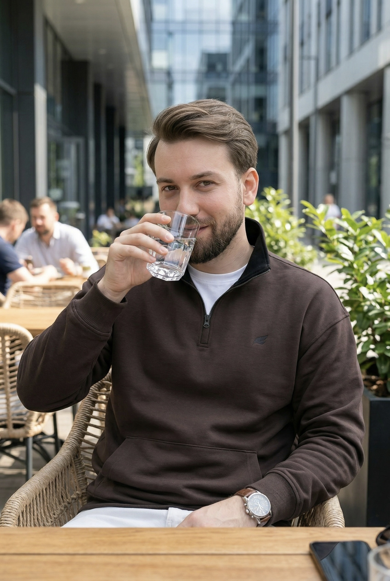 Джемпер мужской М-У23625 (Размер:112-102-182,188 Цвет:шоколад)