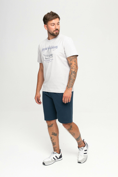 Футболка мужская М-У23999/2 (Размер:120-110-182,188 Цвет:серый)