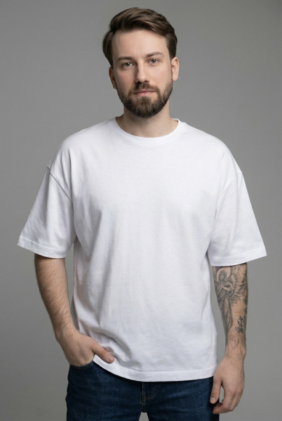 Футболка мужская М-У23998/25 (Размер:92-82-182,188 Цвет:белый)