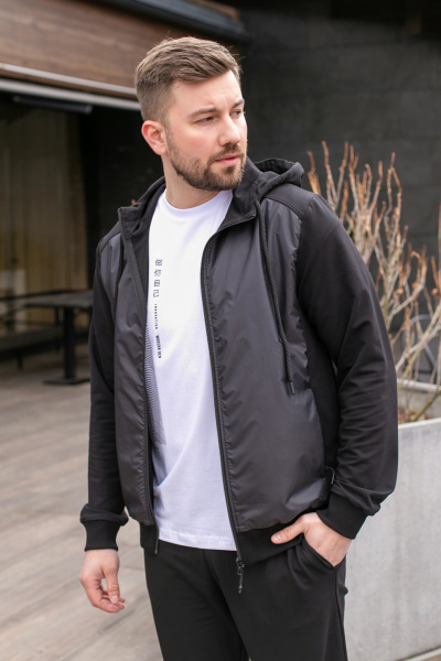 Жакет спортивный мужской М-21325/ж (Размер:100-90-170,176 Цвет:черный) Жакет спортивный мужской М-21325/ж (Размер:100-90-170,176 Цвет:черный)