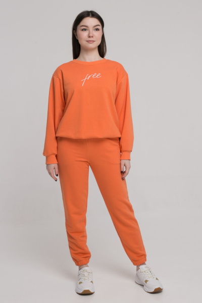 Брюки спортивные женские М-12136 (Размер:84-90-164 Цвет:апельсин)