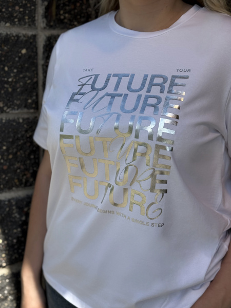 Футболка женская М-13628/4 (Размер:108-114-158,164 Цвет:белый)