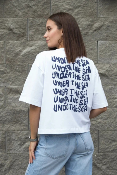 Футболка женская М-13622 (Размер:88-94-158,164 Цвет:белый)