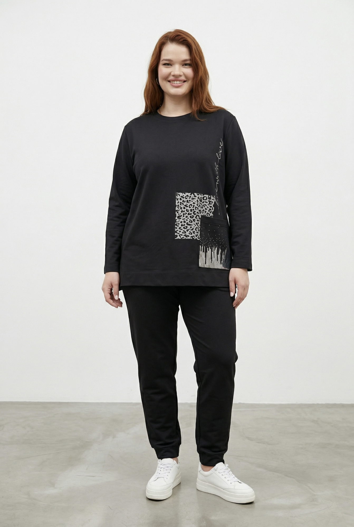 Джемпер женский М-У13738 (Размер:120-126-158,164 Цвет:черный)