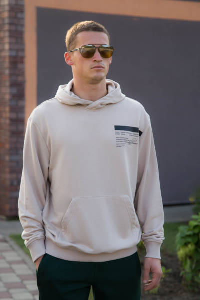 Джемпер спортивный мужской М-У23450 (Размер:104-94-182,188 Цвет:серое утро)