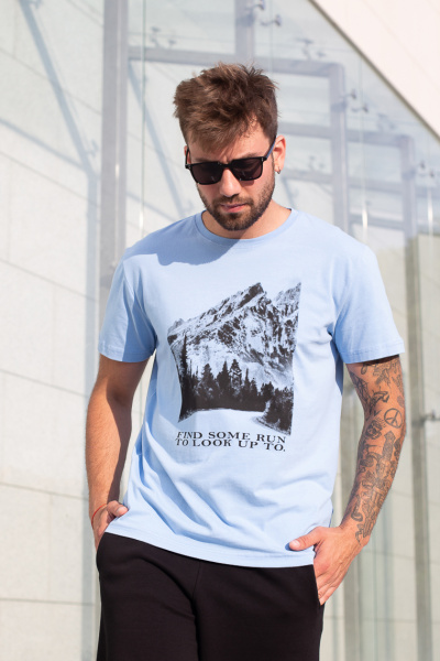 Джемпер мужской М-У23400/2 (Размер:96-86-170,176 Цвет:нежно-голубой)