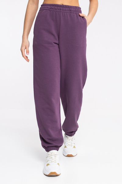 Брюки спортивные женские М-У12140 (Размер:84-90-164 Цвет:слива)