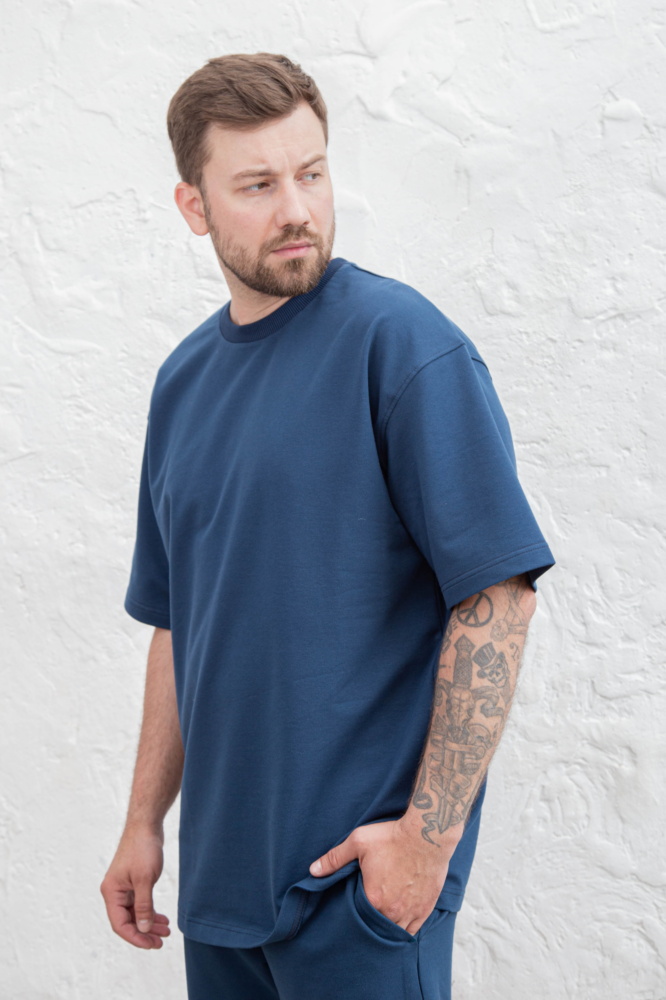 Джемпер мужской М-23598 (Размер:112-102-182,188 Цвет:атлантик)