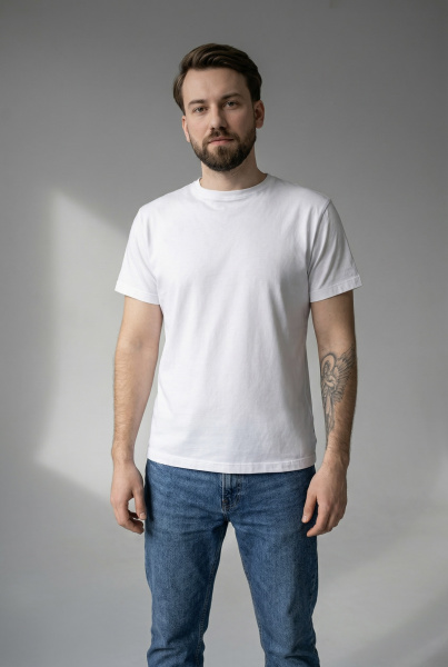 Футболка мужская М-У23999/25 (Размер:104-94-182,188 Цвет:белый)