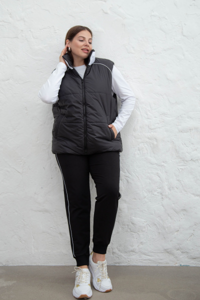 Жилет спортивный женский М-11845/ж (Размер:88-96-164 Цвет:черный)