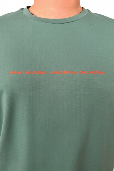 Футболка мужская М-23998/с (Размер:112-102-182,188 Цвет:полынь)