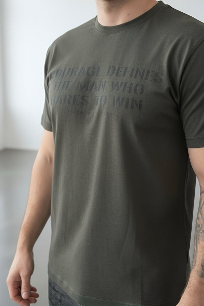 Футболка мужская М-23631/17 (Размер:108-98-170,176 Цвет:хаки)