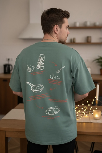 Футболка мужская М-23998/с (Размер:104-94-182,188 Цвет:полынь)